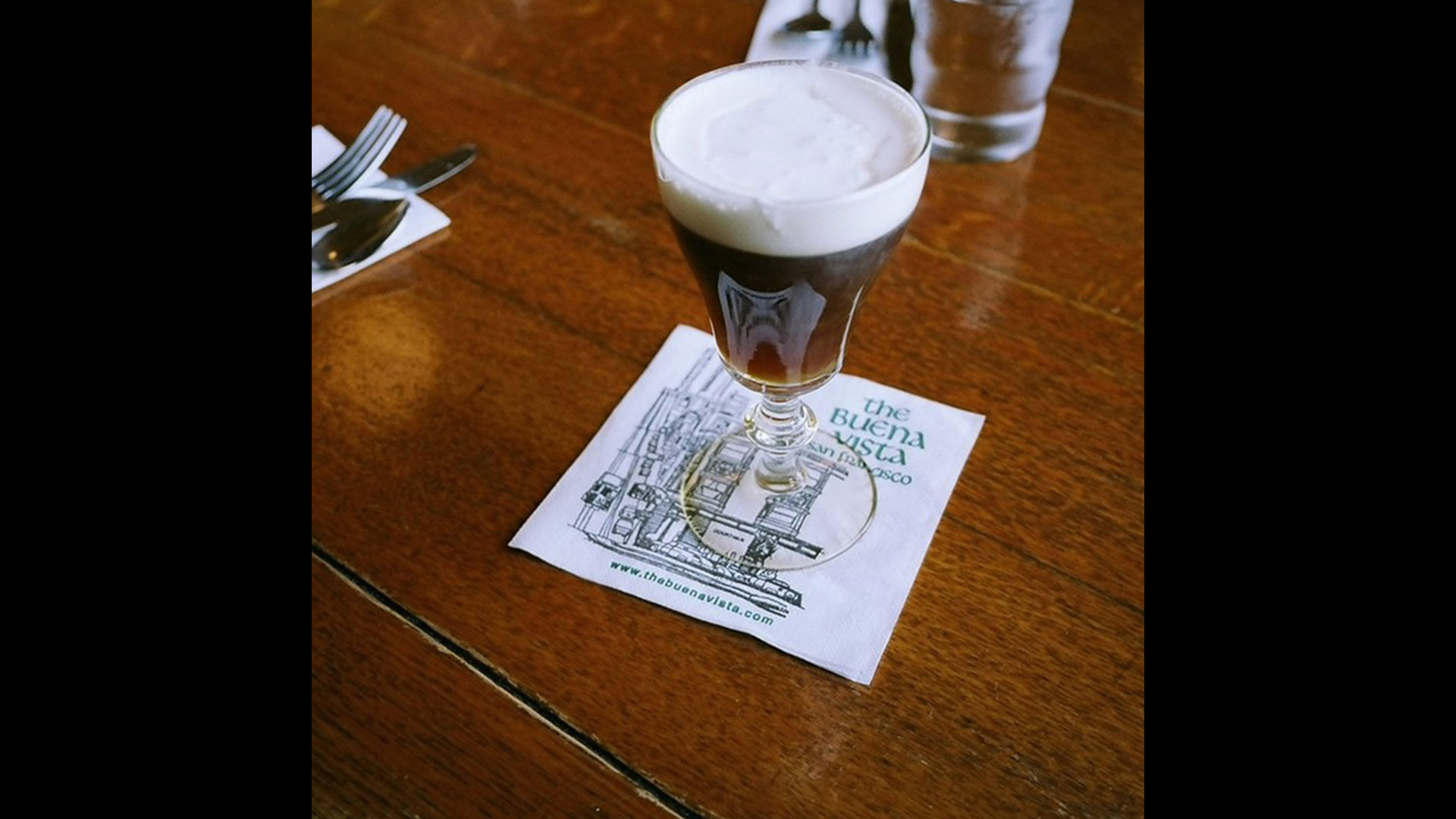 Irish Coffee at The Buena Vista Cafe Jasper San